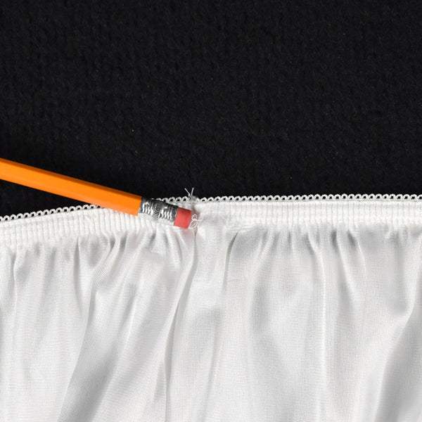 Vintage White Long Slit Half Slip W22-30 Cats Like Us