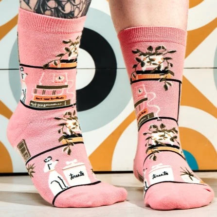 A Novel Idea Book Crew Socks