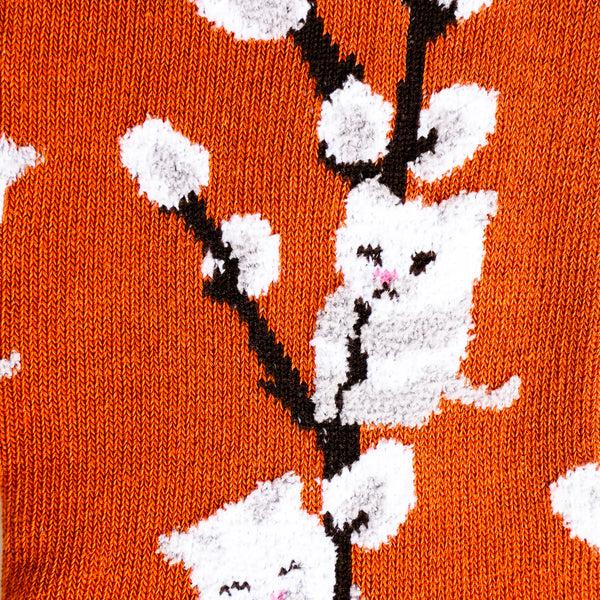 Kitten Willows Crew Socks