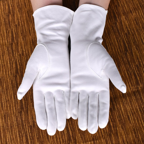 White Knot & Scallop Vintage Gloves Cats Like Us