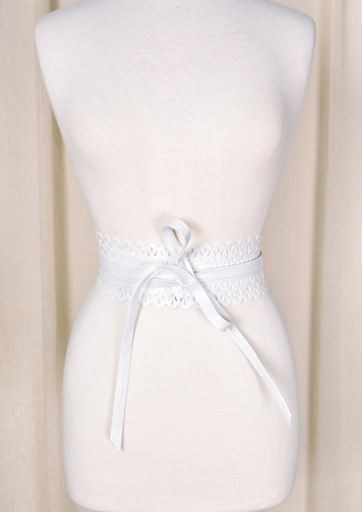 knee length dresses for ladies Untamed Petals Organza Bow Belt | Bridal Bow Belt | Size Large