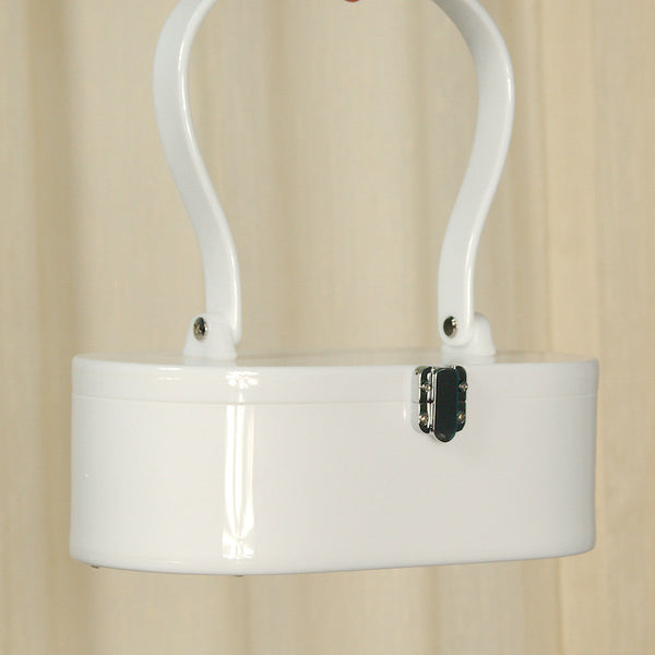 White Lola Von Rose Handbag Cats Like Us