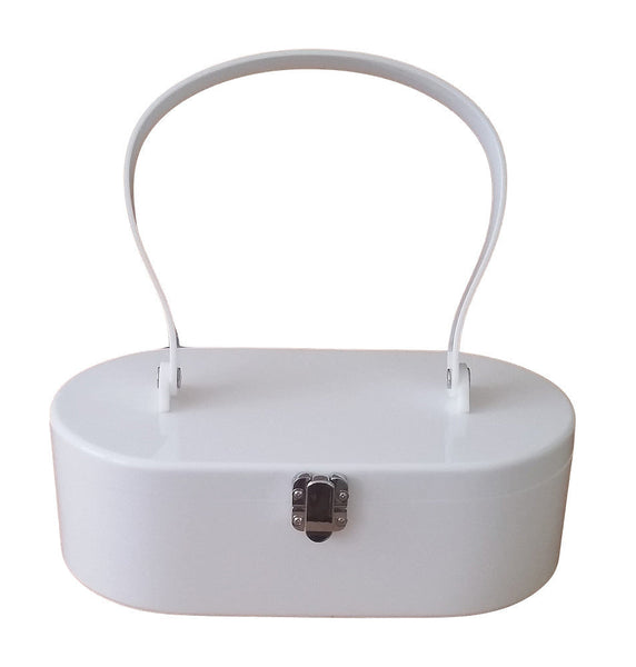 White Lola Von Rose Handbag Cats Like Us