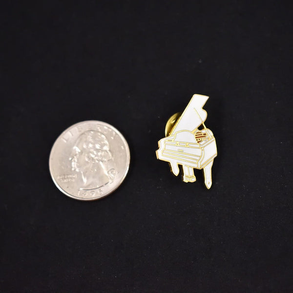 White Piano Tack Pin Cats Like Us