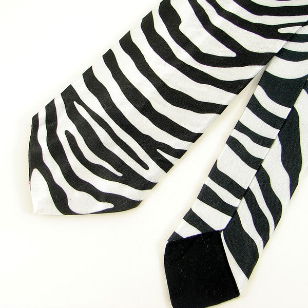 White Zebra Rat Bastard Tie Cats Like Us