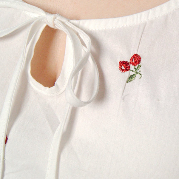 Winnie Cherry Peasant Top Cats Like Us