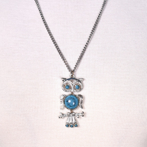 Wise Owl Dangling Necklace Cats Like Us