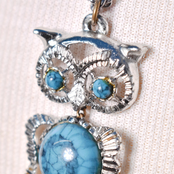 Wise Owl Dangling Necklace Cats Like Us