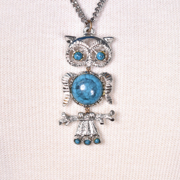 Wise Owl Dangling Necklace Cats Like Us