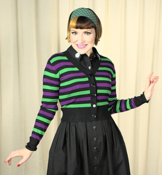 Witching Hour Striped Cardigan Cats Like Us