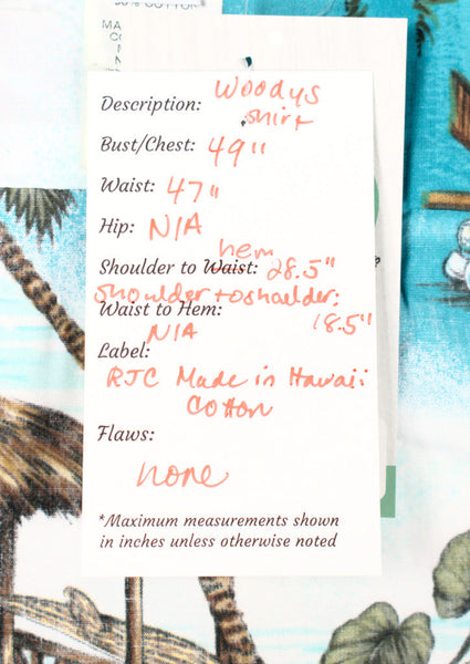 Woodys Vacation Aloha Shirt Cats Like Us