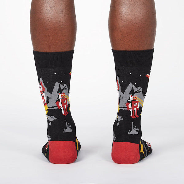 Zap Zap Robot Crew Socks Cats Like Us