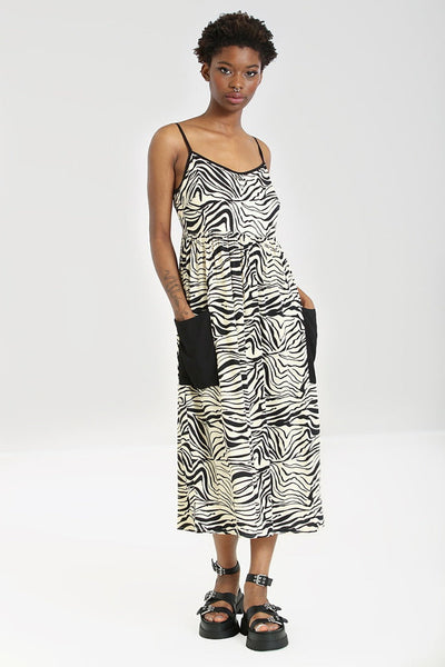 Zebra Maxi Lounge Dress Cats Like Us