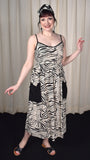 Hell Bunny Zebra Maxi Lounge Dress