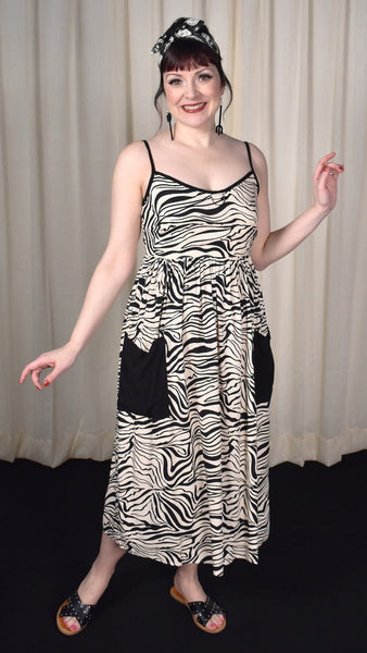 Zebra Maxi Lounge Dress Cats Like Us