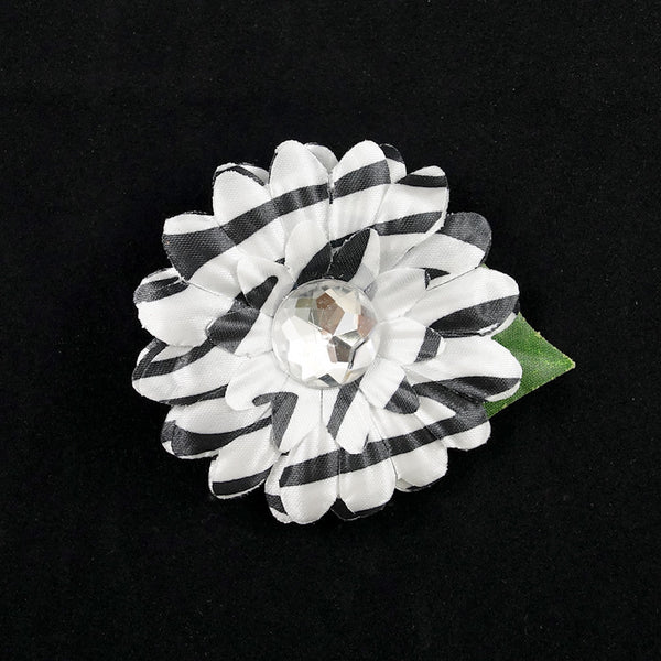 Zebra Mini Bling Daisy Flower Cats Like Us