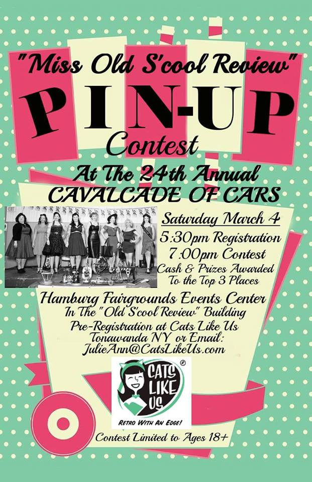 Annual Cavalcade of Cars Miss 'Old S'cool Review' Pinup Contest