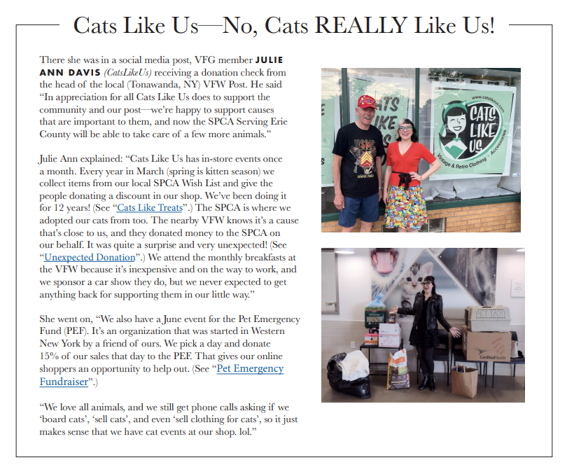 CLU featured in the Vintage Fashion Guild's newsletter!