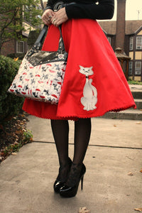 Cats Like Us Exclusive Preview: Red Kitty Proper Circle Skirt by Mode Merr