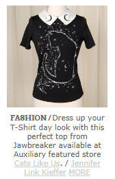 Cats Like Us Featured in Auxiliary Newsletter Fashion Roundup!