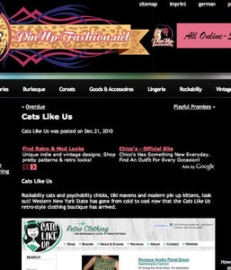 Cats Like Us featured on PinupFashion.net