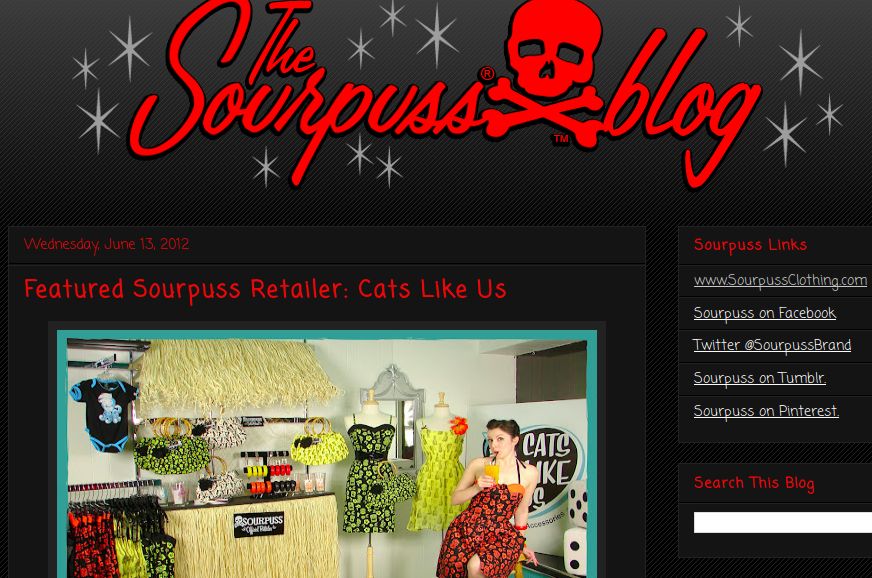 Featured Sourpuss Retailer: Cats Like Us!