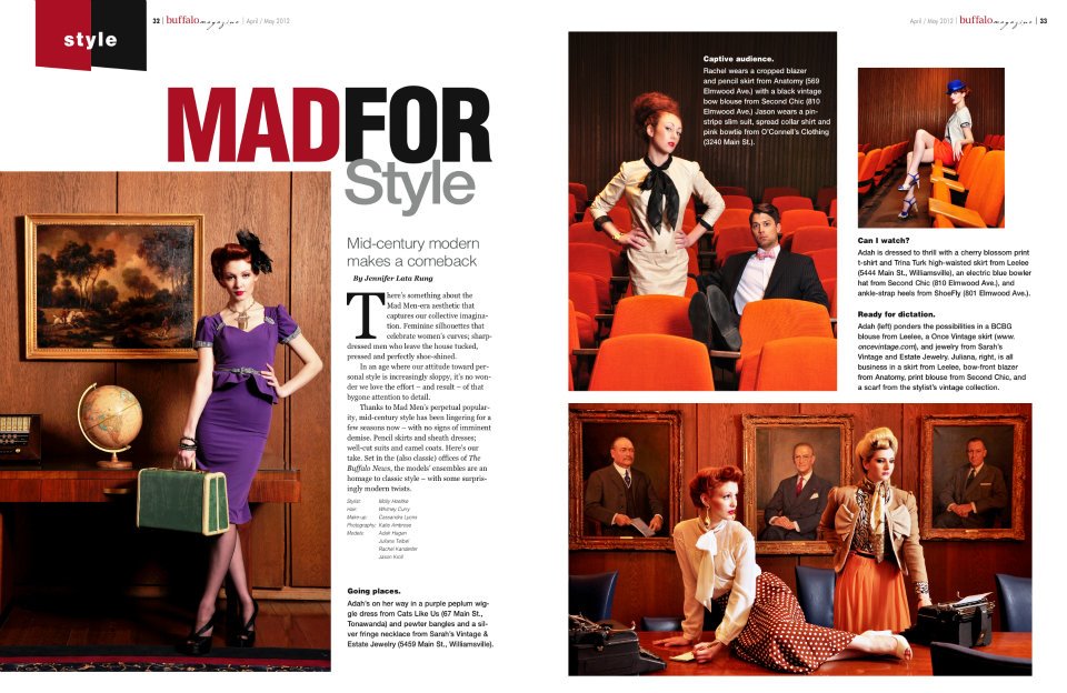 Mad For Style article in Buffalo Magazine features Cats Like Us