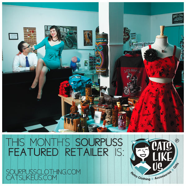 Sourpuss Featured Retailer-Cats Like Us!