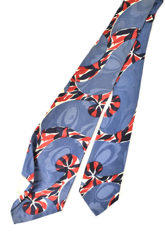 1940s Abstract Swirls Vintage Tie Cats Like Us