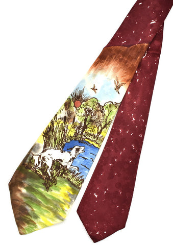 1940s Duck Hunting Tie Cats Like Us