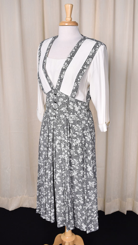 1990s does 1940s Style Pinafore Dress Cats Like Us 1990s does 1940s Style Pinafore Dress Cats Like Us