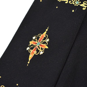 1950s Black & Gold Painted Tie Cats Like Us