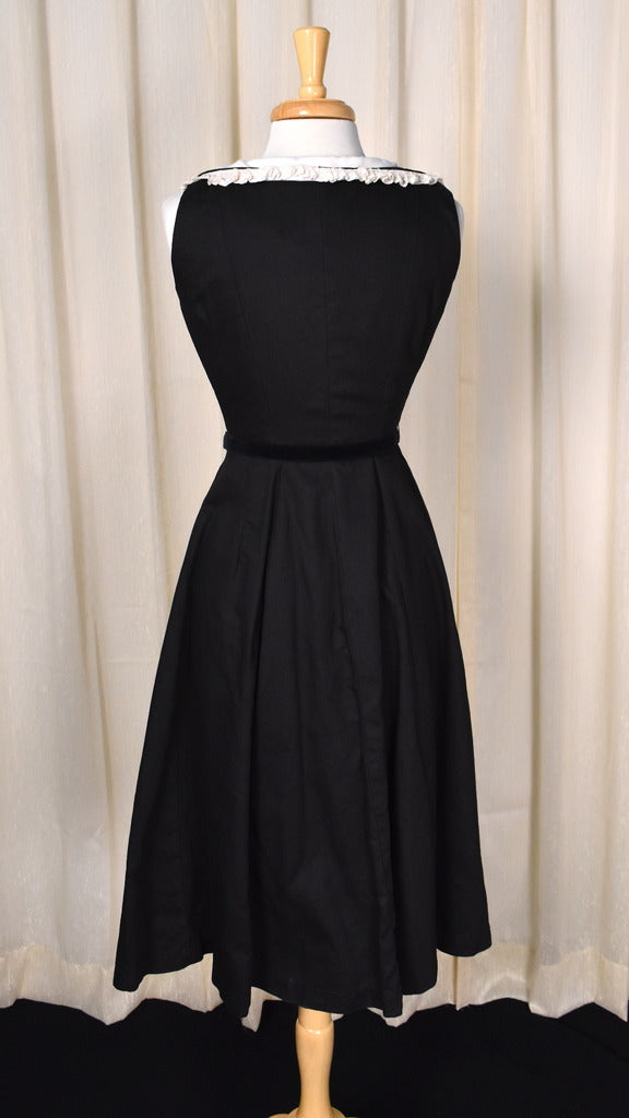 sachin and babi light blue dress Black 100% Cotton Sleeveless Paneled Swing Dress 50
