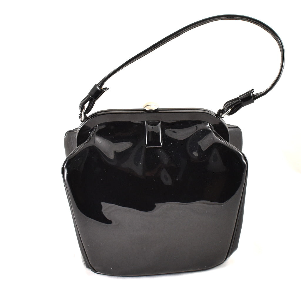 1950s Blk Small Coffin Handbag Cats Like Us