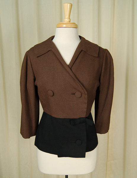1950s Brown Bow Jacket Cats Like Us