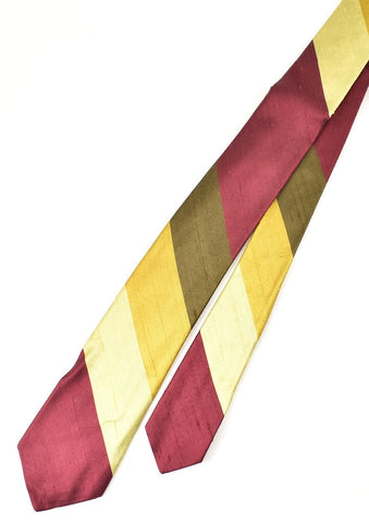 1950s Burgundy Stripe Vintage Tie Cats Like Us
