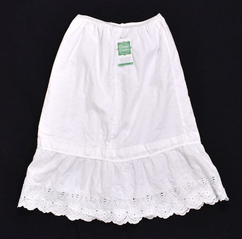 1950s Cotton Ruffle Eyelet Slip Cats Like Us
