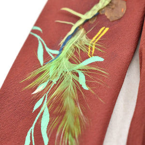 1950s Feathered Bird Tie Cats Like Us