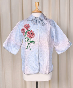 1950s Floral Pastel Bed Jacket Cats Like Us