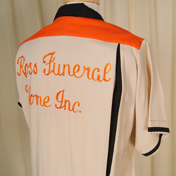 1950s Funeral Bowling Shirt Cats Like Us