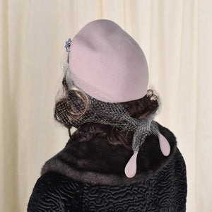 1950s Gray Beret Netting Vintage Hat Cats Like Us