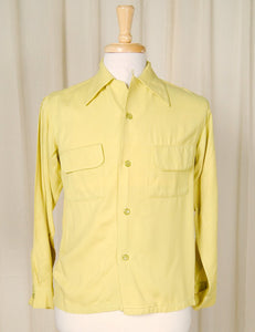 1950s LS Chartreuse Shirt Cats Like Us