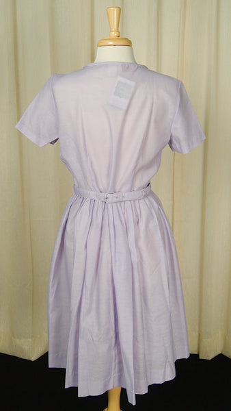 1950s Lavender Bow Dress Cats Like Us