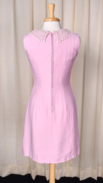 1950s Pink Lace Collar Dress Cats Like Us
