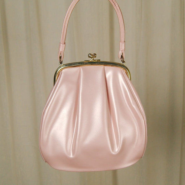 1950s Pink Pearlized Handbag Cats Like Us