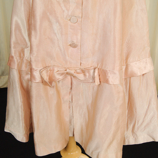 1950s Pink Sateen Bow Dress Cats Like Us