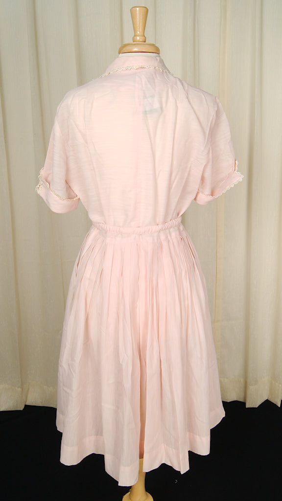 1950s Pink Shirtwaist Dress  Cats Like Us