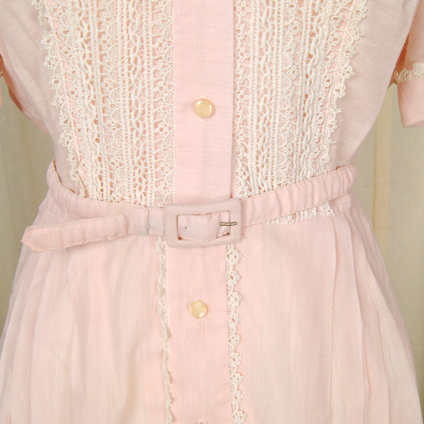 1950s Pink Shirtwaist Dress Cats Like Us