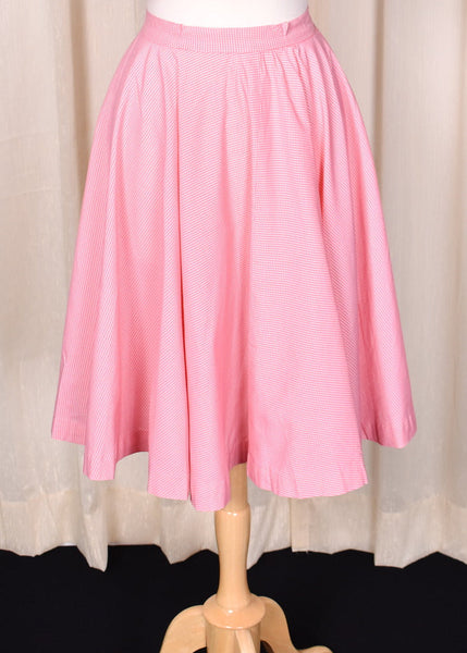 1950s Pink Vintage Peplum Skirt Set Cats Like Us
