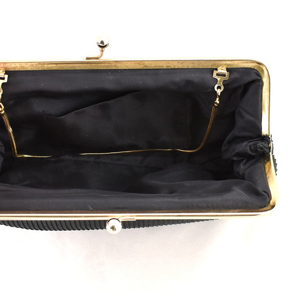 1950s Pleated Kisslock Vintage Handbag Cats Like Us
